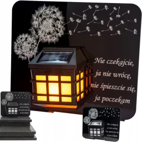 Lampion Solar Etern Pentru Morminte cu LED