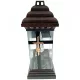 Lumânare Comemorativă Solară LED, Maro, 34cm, Cu Lumini Migăluitoare