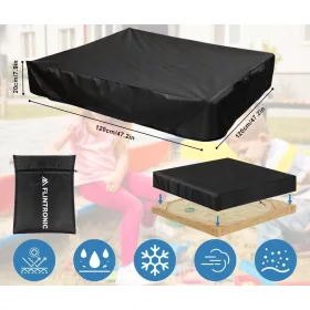   Acoperire Impermeabilă pentru Nisipar 120 x 120 x 20 cm cu Sac de Depozitare Inclus