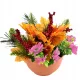 Vasă Decorativă de Toamnă cu Frunze de Arțar 22x25 cm