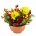 Vasă Decorativă de Toamnă cu Crizanteme Galbene 25x25 cm
