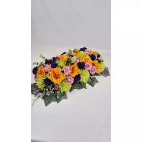   Compoziție Florală pentru Monumente Funerare cu Prindere Sigură și Durabilă