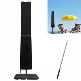   Husă de Protecție Impermeabilă Anti-UV pentru Umbrelă de Grădină YOUKUKE, 240x57 cm, Negru