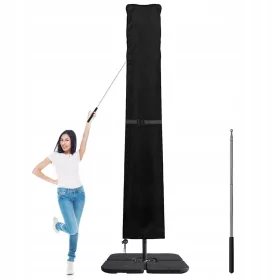   Husă de Protecție Anti-UV și Impermeabilă pentru Umbrelă de Grădină YOUKUKE, 240x57/57 cm - Negru