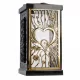 Lampion Funerar Fermo Mare Negru cu Front Aurit