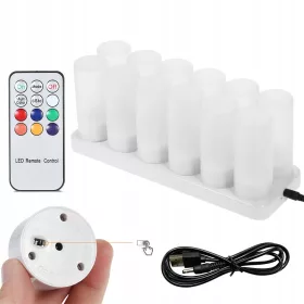   Lumânări LED Decorative Colorate cu Telecomandă pentru Evenimente Festive