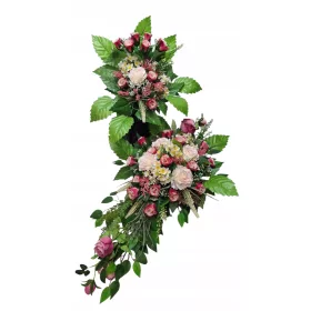 Set funerar cu trandafiri roz pentru monumente