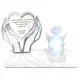 Angel cu Inimă Luminoasă LED - Schimbă Culorile, Figurină Ecologică
