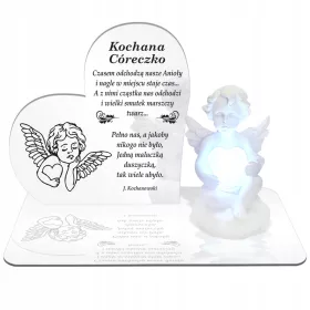   Lumânare LED Angelică cu Inimă Luminoasă și Schimbare de Culori