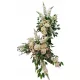 Set Funerar Ornamental cu Trandafiri Albi și Hiacinte