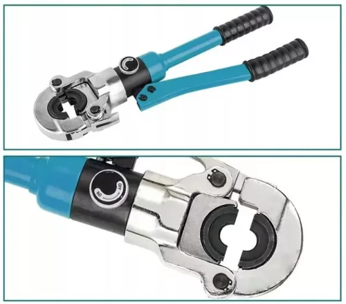 Presă hidraulică Eurokomp E6251 cu 12 inserții TH/U/V și cap rotativ la 360°
