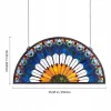 Vitraliu semicircular Vevor NC-SG01 91,3 × 46,5 cm
