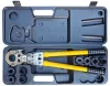 Clește de sertizare manual Eurokomp E6288 cu 8 inserții TH/U și carcasă