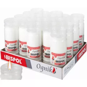   Set de 18 Cartușe Lumină BISPOL WP5N - Lumânare de Lungă Durată Pentru Zile Speciale