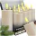 Set 12 Lumânări LED Decorative, Aurii și Argintii, Efect de Flacără Realist, 14 cm