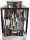 Lampion Decorativ Argintiu Glamour cu Model Ajourat 24.5 cm