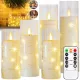 Lumânări LED Fără Flacără pentru Decor și Evenimente Speciale, Set de 5, Cu Timer