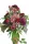 Buchet Elegant pentru Mormânt cu Roze, Dalii și Hortensii BORDO 03