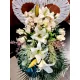 Coroană Funerară în Forma de Inimă, 76x36x35 cm, Stabilă și Greutate Adăugată