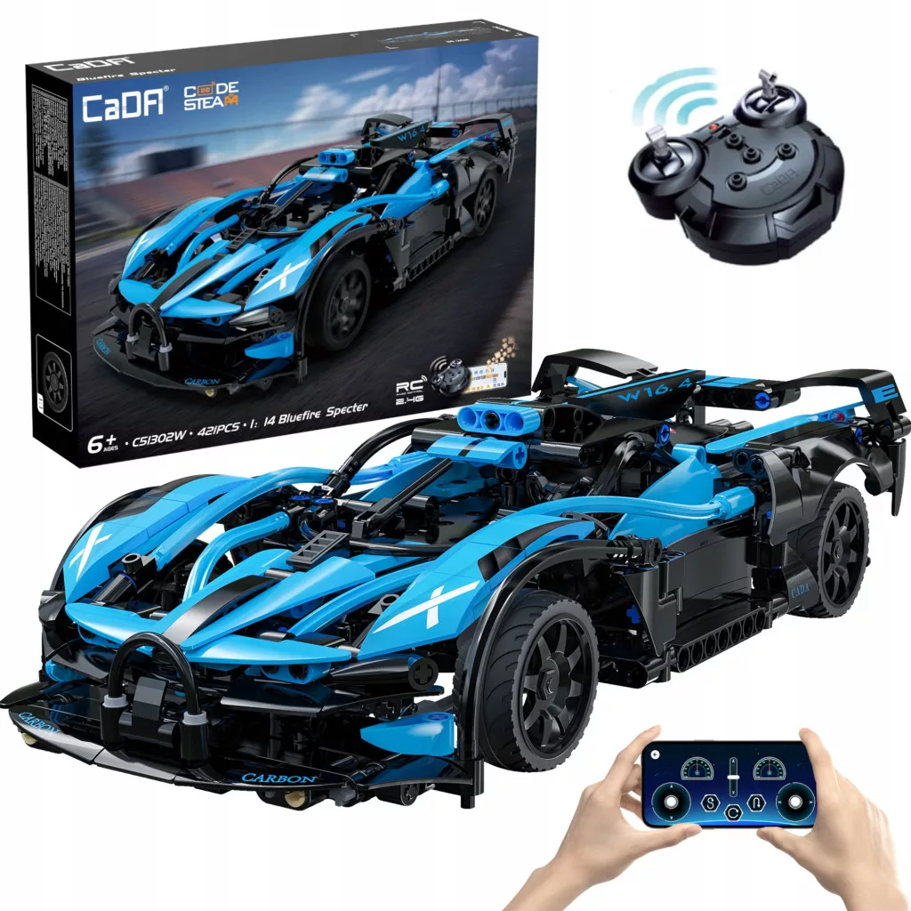 フ*ダ様 SSDRACING リモコンカー、ブルー 1/8 CADA BLOCKS RC RACER BLUEFIRE SPECTER MAȘINĂ CU TELECOMANDĂ
