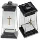 Lampion Decorativ 24 cm, Culoare Aurie, Set de 2 Bucăți