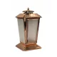 Lampion Metalic cu Design Elegant și Geamuri Matuite