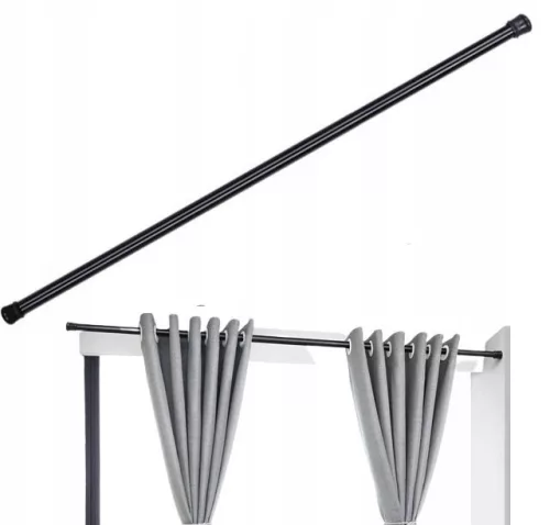 Tija de duș extensibilă Gold Start neagră 160–300 cm