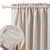 Perdea opacă de culoare bej deschis ROOM99 Laurel 180 × 280 cm
