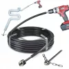 Curatator rotativ de scurgere TURBOSAN 40, 10 m, 2 capete pentru tevi 40-75 mm