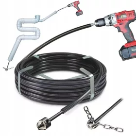   Curatator rotativ de scurgere TURBOSAN 40, 10 m, 2 capete pentru tevi 40-75 mm