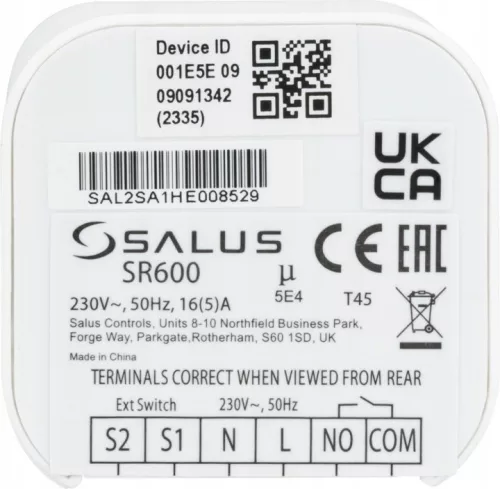 Modul releu Salus Smart Relay SR600 Zigbee 16 A