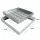 Trapa de inspecție din aluminiu sub pavaj 500 × 500 × 80 mm, deschidere 440 × 440 mm