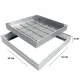 Trapa de inspecție din aluminiu sub pavaj 500 × 500 × 80 mm, deschidere 440 × 440 mm