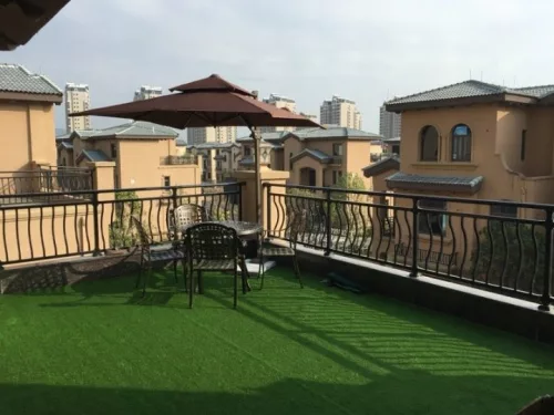 Iarbă artificială verde Akcila Palma 3 × 4 m, fir 7 mm