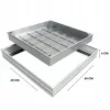 Trapa de control din aluminiu pentru pavaj 600 × 600 × 60 mm, deschidere 540 × 540 mm