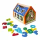  Căsuță educativă din lemn - puzzle sortator pentru copii, cadou