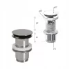Lira 496114 priză click-clack cromată cu preaplin, 1 1/4″