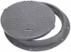 Trapa de inspecție gri BabylonPlast A15B6080S1 cu cadru, capac 600 mm, A15
