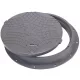 Trapa de inspecție gri BabylonPlast A15B6080S1 cu cadru, capac 600 mm, A15