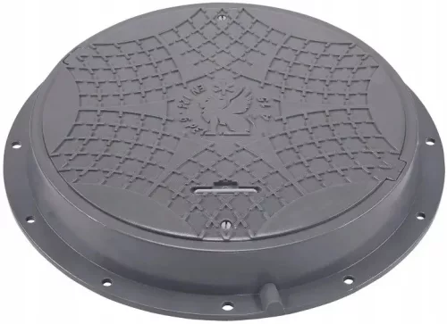 Trapa de inspecție gri BabylonPlast A15B6080S1 cu cadru, capac 600 mm, A15