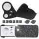 SET LUPĂ DE BIJUTIERI X2 30 x 60 x 90 x LAMPĂ UV 30X 60X 90X