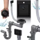 Sifon chiuveta Sink Quality 01840-1, negru mat, manual cu preaplin dreptunghiular