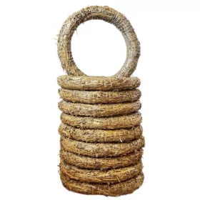 Bază de paie pentru coroană, 40 cm, 10 bucăți