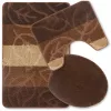 Set de baie din trei piese Decorator Home Leaves maro