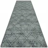 Covor verde geometric e-floor EF0435 80 × 300 cm