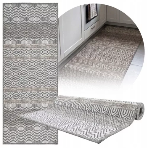 Culoare gri-bej, covoraș rulou e-floor EF0438 80 × 200 cm