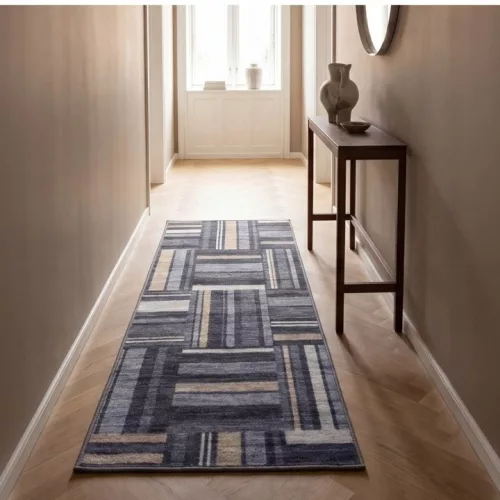 Covor rulou geometric e-floor EF0454 80 × 250 cm