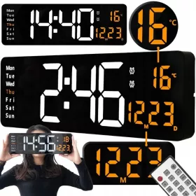 Ceas digital LED Renew Force 39 cm cu controler