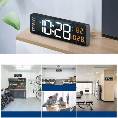 Ceas digital LED Renew Force 39 cm cu controler
