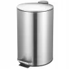 BORG Hygiene 003014 Coș cu pedală argintie 20 l